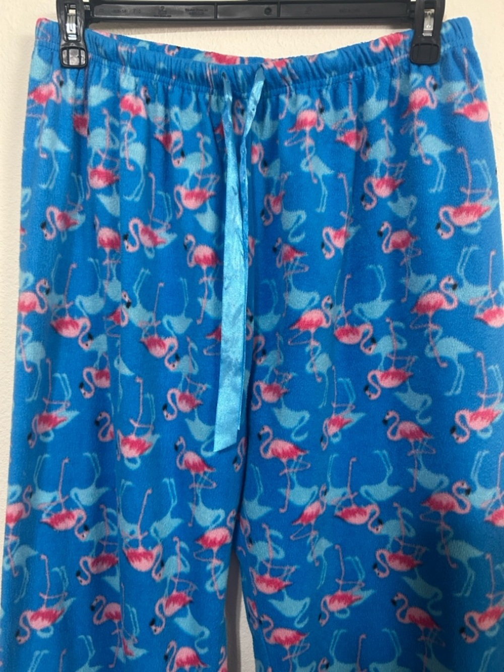 Gabriella by 10W Apparel Blue Flamingo Fleece Pajama Lounge Pants XL - Picture 5 of 8